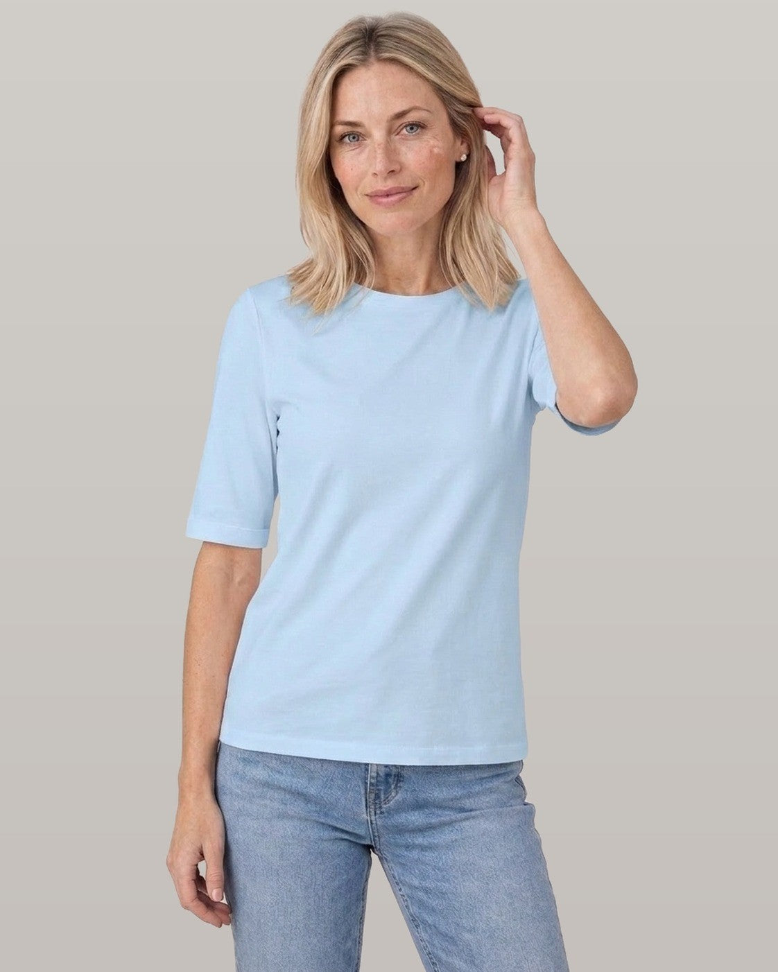 Half Sleeve Crew Neck Tee