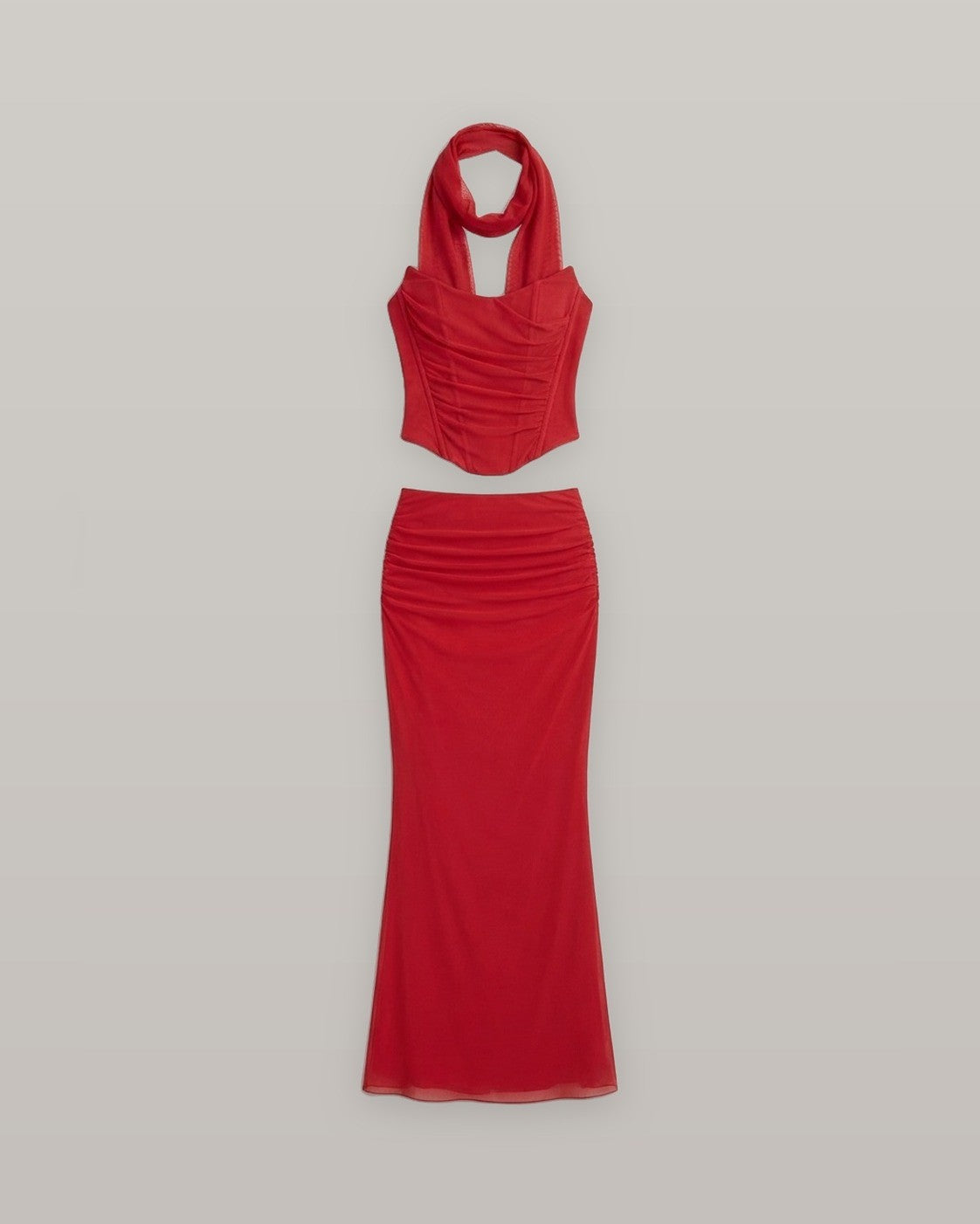 Malu Mesh Corset Three-Piece Set