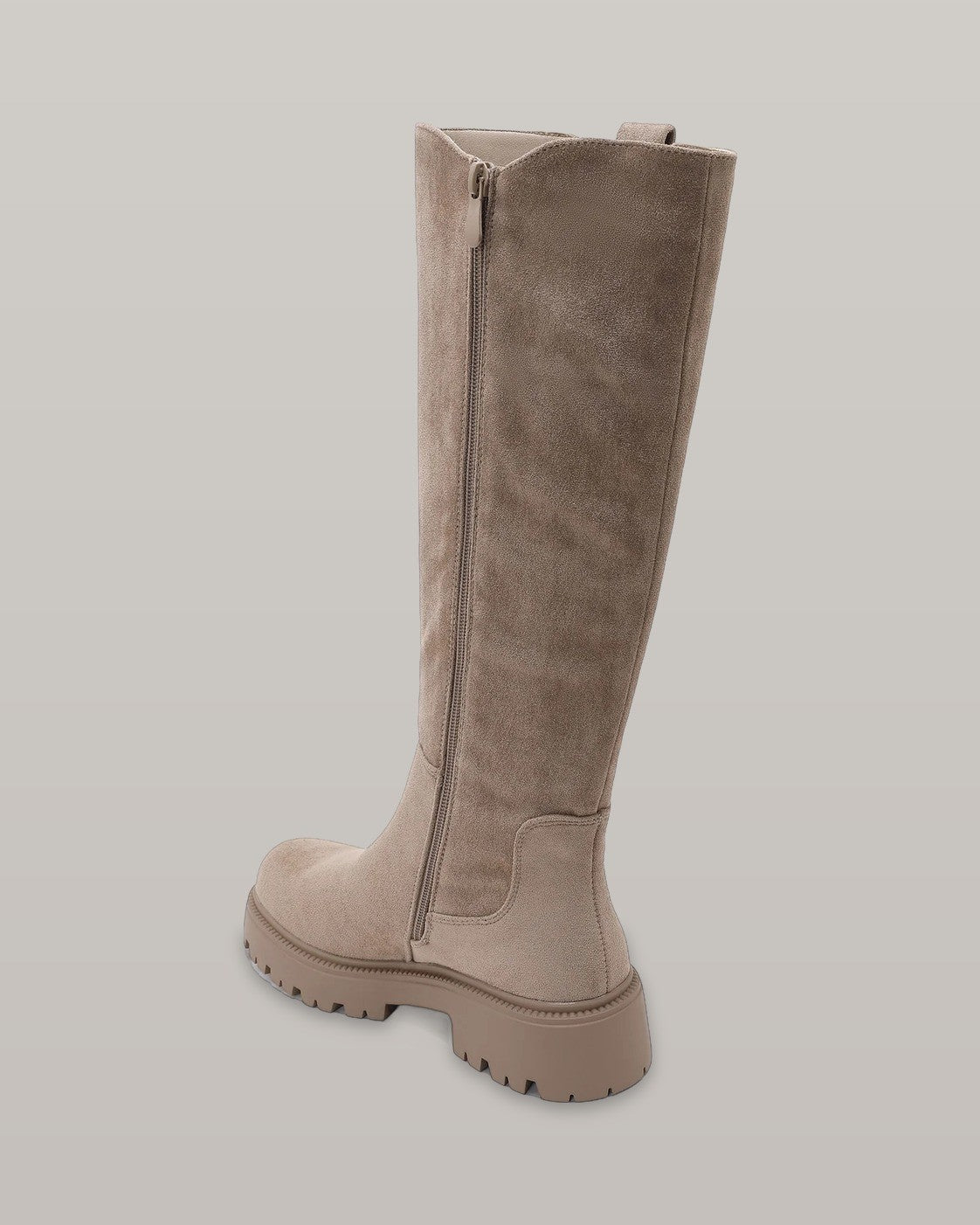 Chunky Sole Knee-High Chelsea Boots