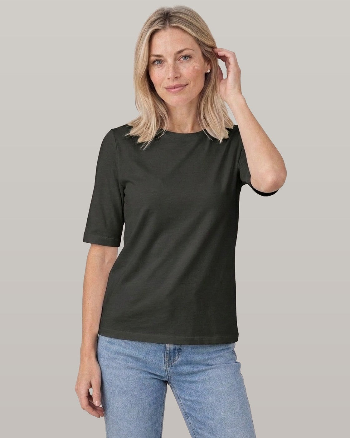 Half Sleeve Crew Neck Tee