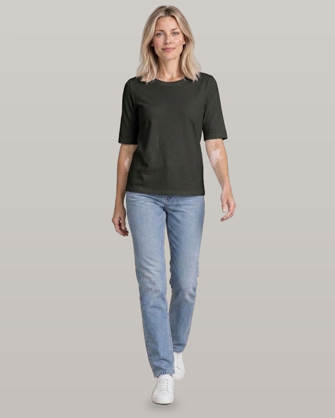 Half Sleeve Crew Neck Tee
