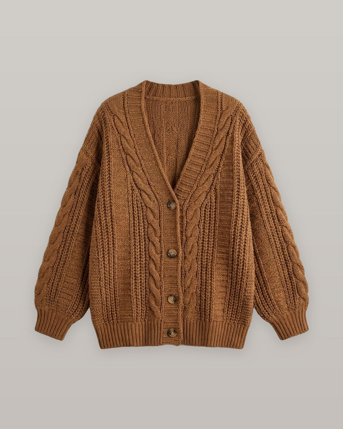 Rosalie Oversized Cable Knit Cardigan