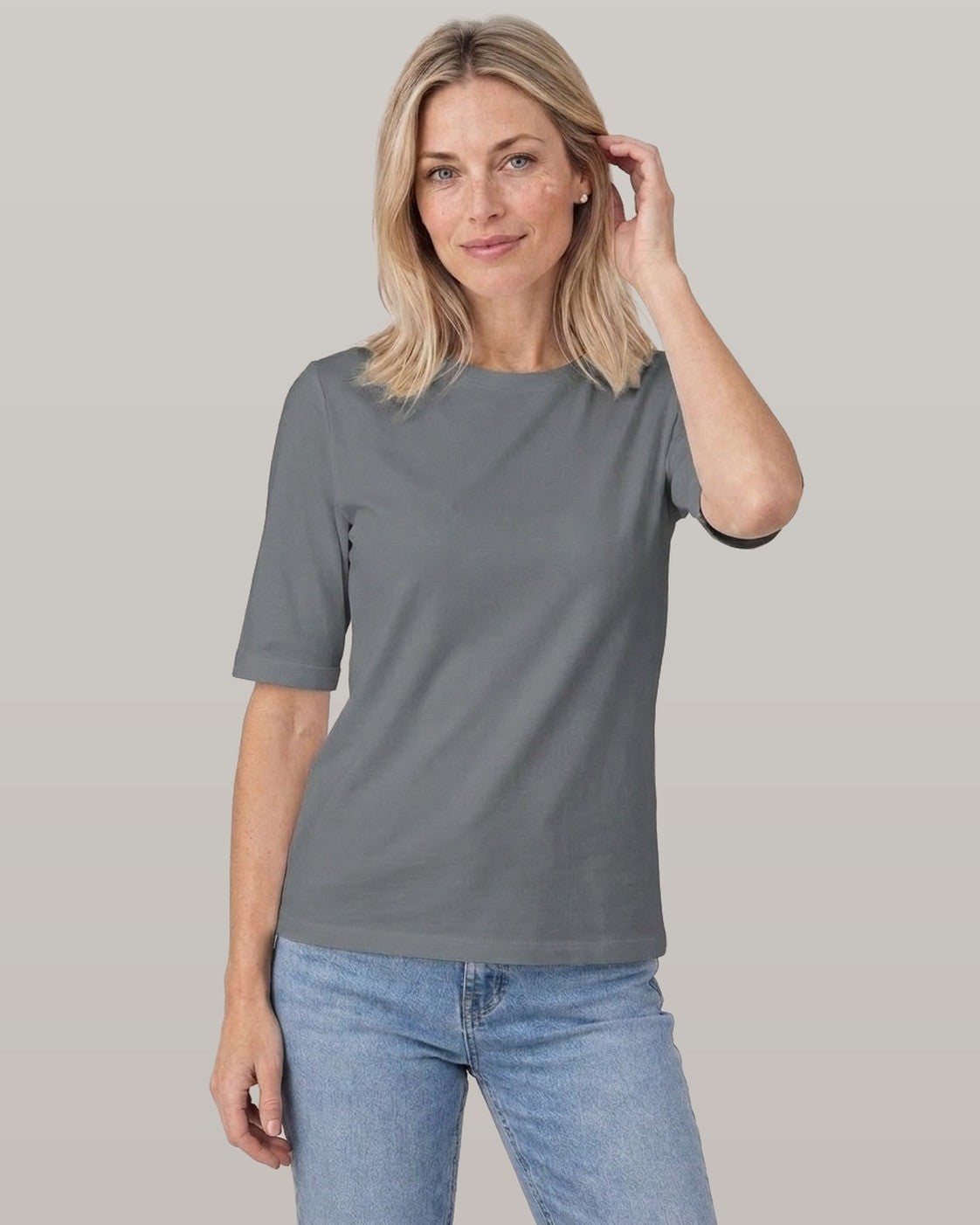 Half Sleeve Crew Neck Tee