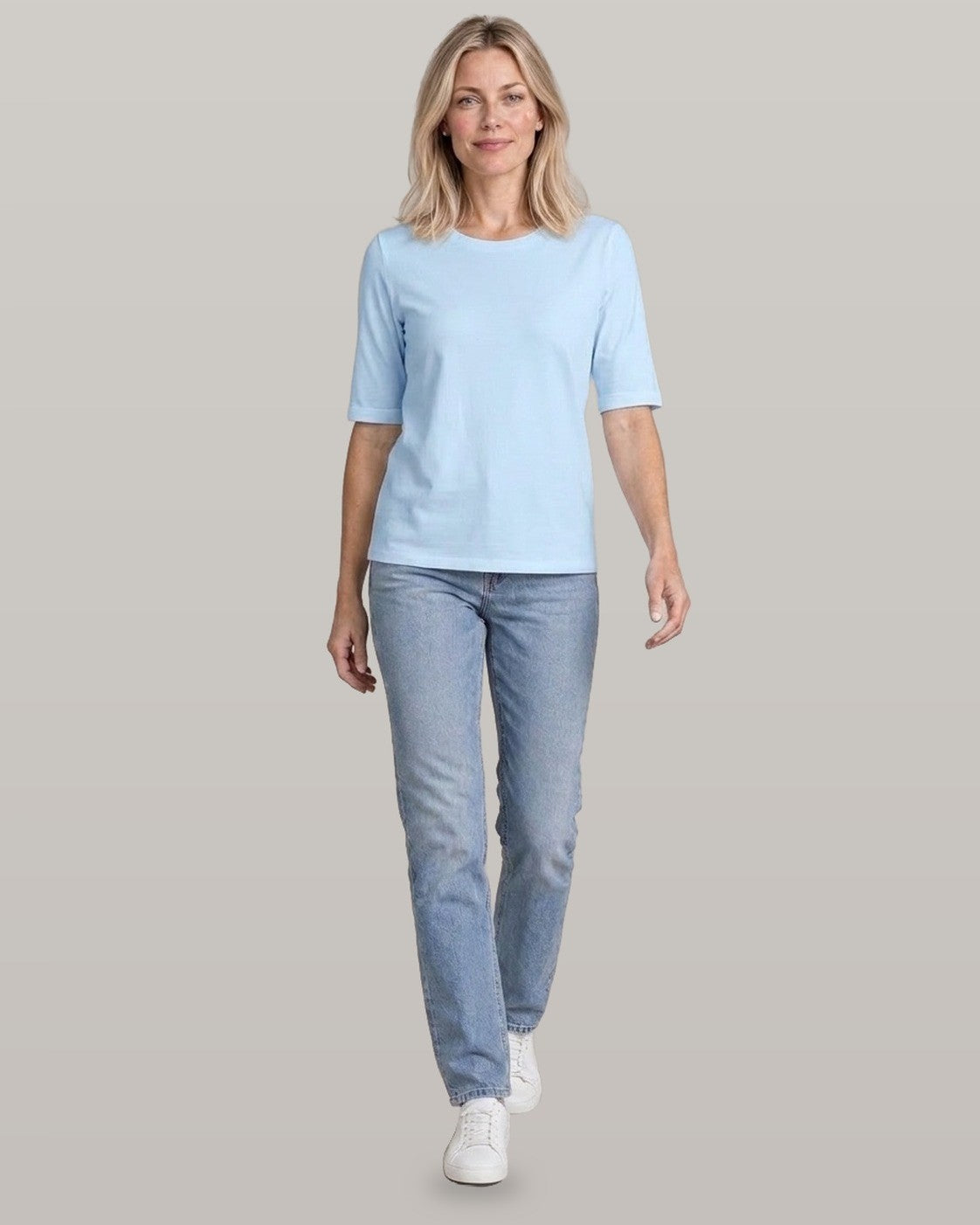 Half Sleeve Crew Neck Tee