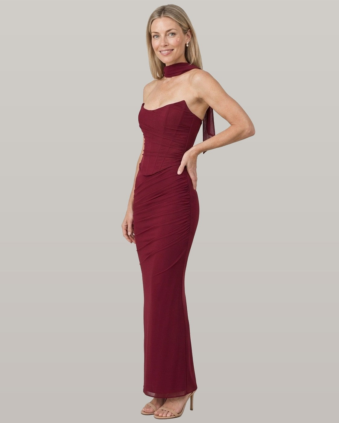 Malu Mesh Corset Three-Piece Set