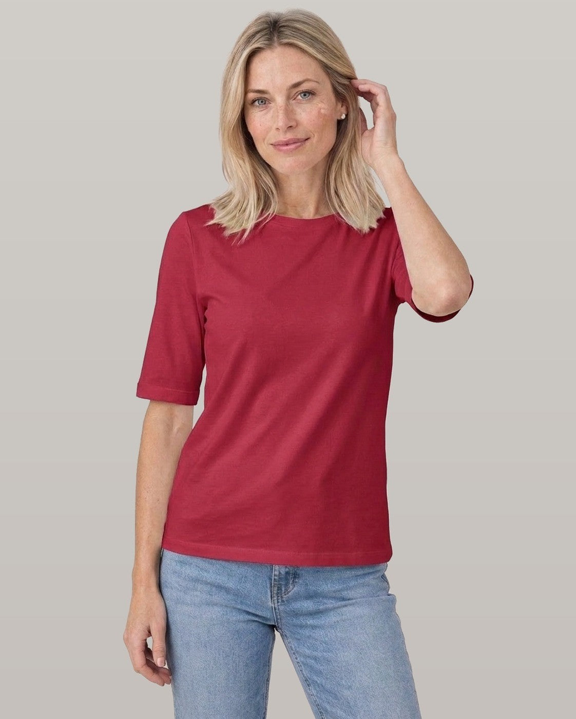 Half Sleeve Crew Neck Tee