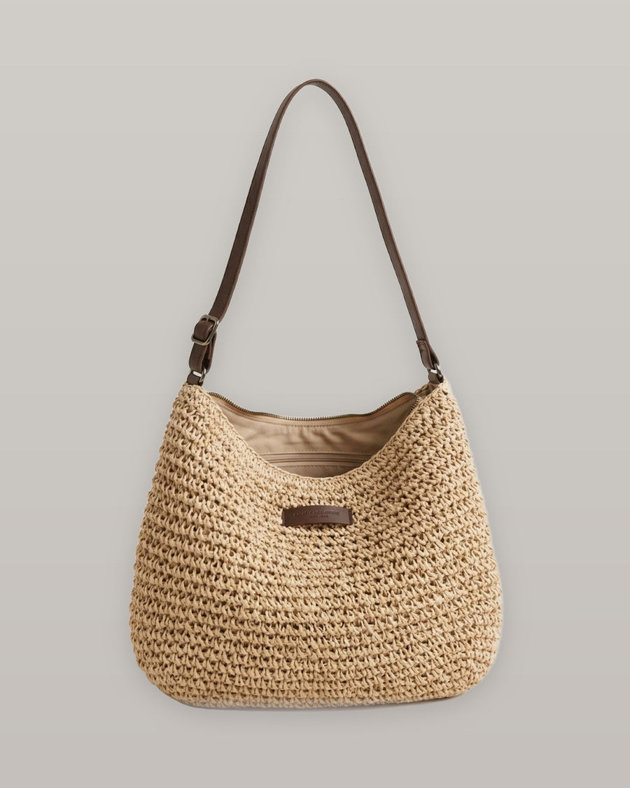 Woven Straw Shoulder Bag