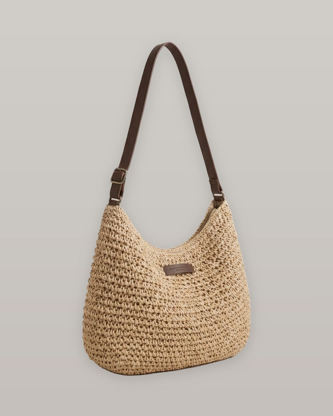 Woven Straw Shoulder Bag